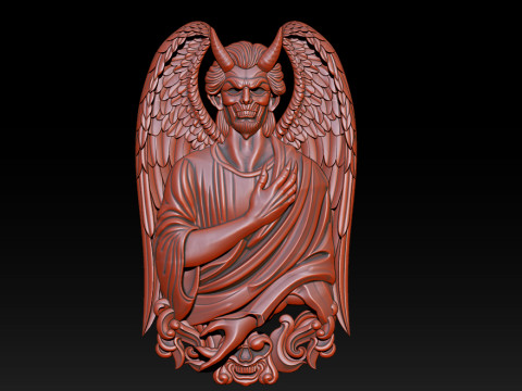 Devil Pendant 3D Print Model
