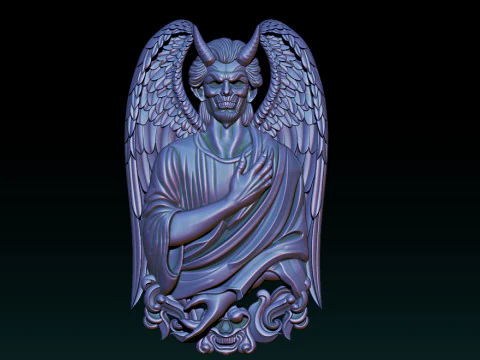Devil Pendant 3D Print Model