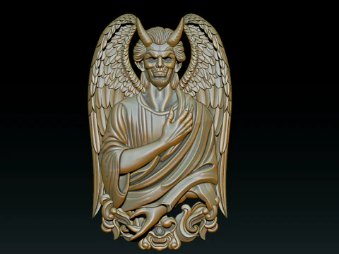 Devil Pendant 3D Print Model