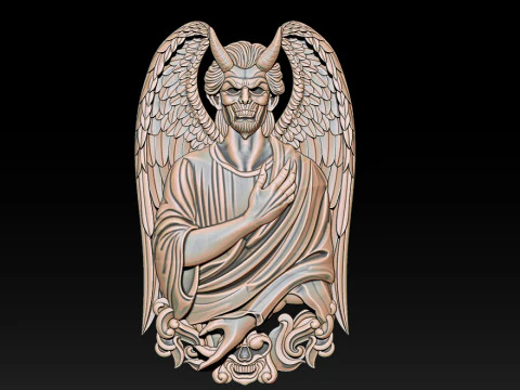 Devil Pendant 3D Print Model