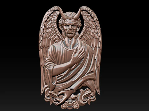 Devil Pendant 3D Print Model