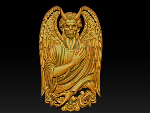 Devil Pendant 3D Print Model