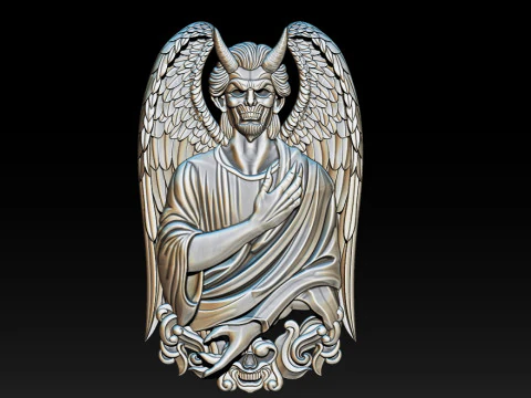 Devil Pendant 3D Print Model