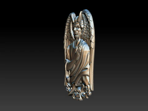 Devil Pendant 3D Print Model