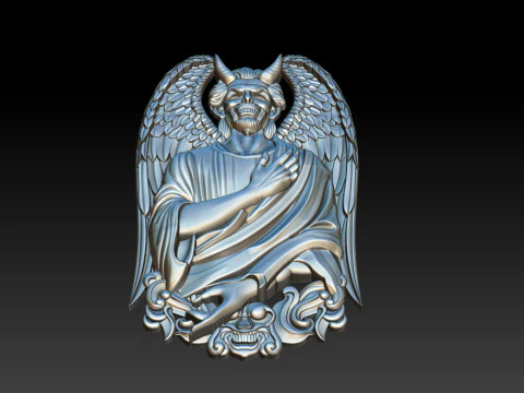 Devil Pendant 3D Print Model