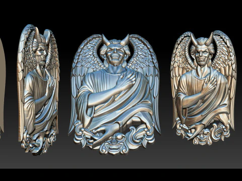 Devil Pendant 3D Print Model