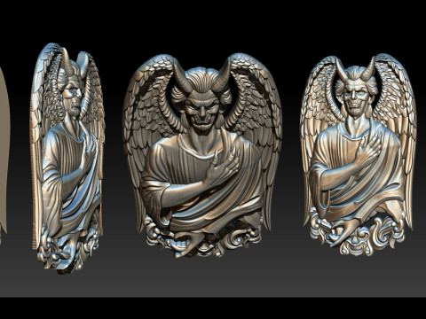 Devil Pendant Modello di stampa 3D
