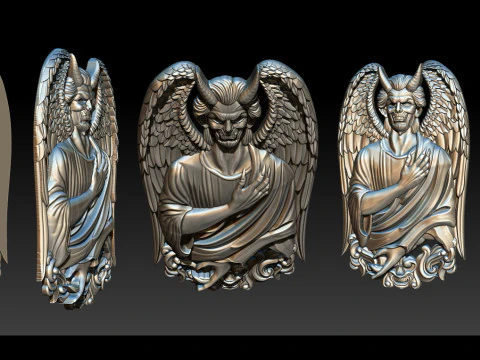 Devil Pendant 3D Print Model