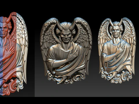 Devil Pendant 3D Print Model