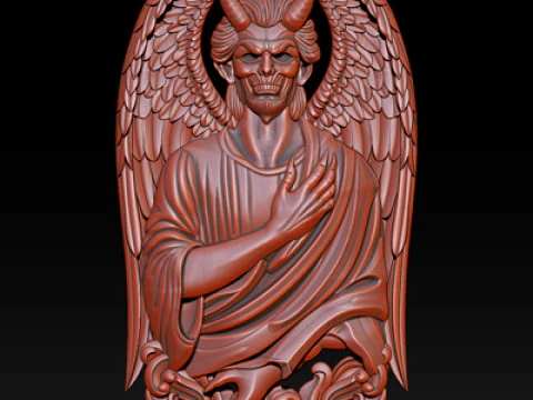 Devil Pendant 3D Print Model