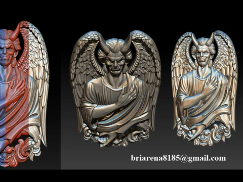 Devil Pendant 3D Print Model