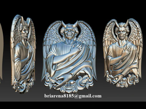 Devil Pendant 3D Print Model