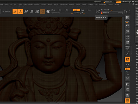 Bas-relief Buddha Pendant Modelo de Impressão 3D
