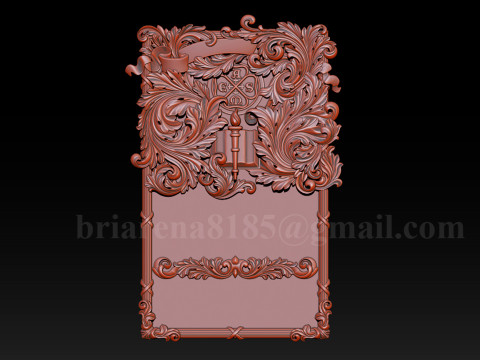 American Society of Mechanical Engineers Ornamental Bas-Relief 3D Принт Модель