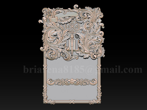 American Society of Mechanical Engineers Ornamental Bas-Relief 3D 打印模型