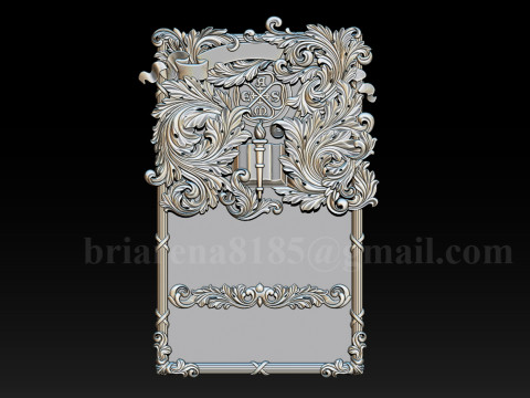 American Society of Mechanical Engineers Ornamental Bas-Relief 3D 打印模型