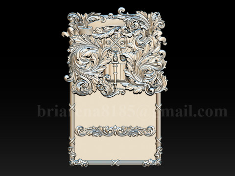 American Society of Mechanical Engineers Ornamental Bas-Relief 3D 打印模型