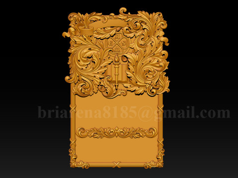 American Society of Mechanical Engineers Ornamental Bas-Relief 3D 打印模型