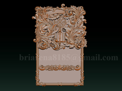 American Society of Mechanical Engineers Ornamental Bas-Relief 3D 打印模型