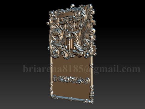 American Society of Mechanical Engineers Ornamental Bas-Relief 3D 打印模型