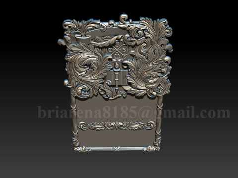 American Society of Mechanical Engineers Ornamental Bas-Relief 3D 打印模型