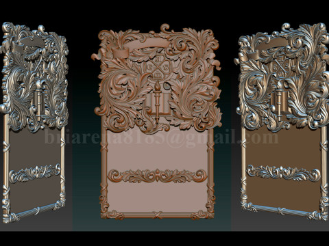American Society of Mechanical Engineers Ornamental Bas-Relief 3D 打印模型