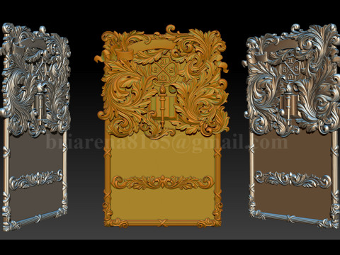 American Society of Mechanical Engineers Ornamental Bas-Relief 3D 打印模型