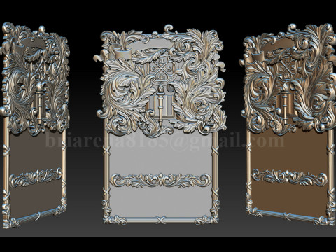 American Society of Mechanical Engineers Ornamental Bas-Relief 3D 打印模型