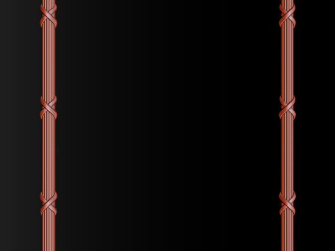 Ornate Decorative Frame Bas-Relief 3D Print Model