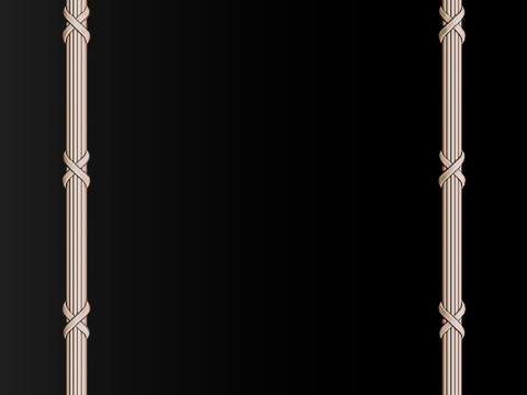 Ornate Decorative Frame Bas-Relief 3D Print Model