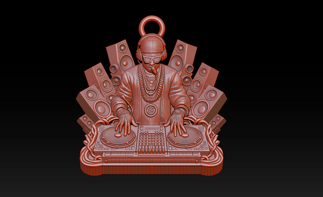 3D DJ Model - STL - OBJ - ZTL 3D Print Model .c4d .max .obj .3ds .fbx .stl .blend