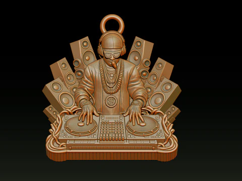 3D DJ Model - STL - OBJ - ZTL 3D Print Model