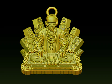 3D DJ Model - STL - OBJ - ZTL 3D Print Model