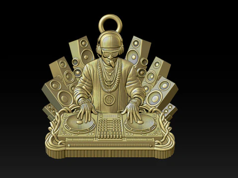 3D DJ Model - STL - OBJ - ZTL 3D Print Model