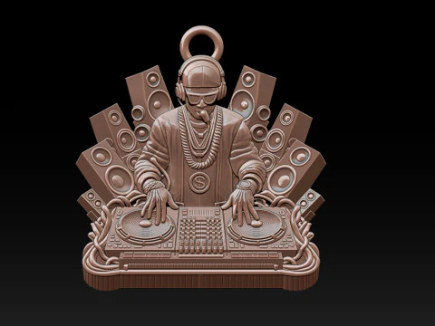 3D DJ Model - STL - OBJ - ZTL 3D Print Model
