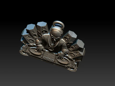 3D DJ Model - STL - OBJ - ZTL 3D Print Model