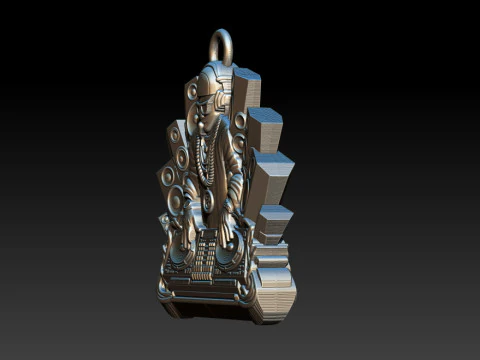 3D DJ Model - STL - OBJ - ZTL 3D Print Model