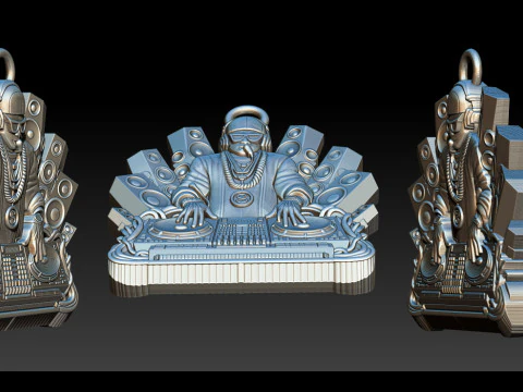 3D DJ Model - STL - OBJ - ZTL 3D Print Model