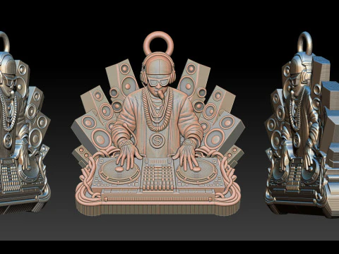 3D DJ Model - STL - OBJ - ZTL 3D Print Model