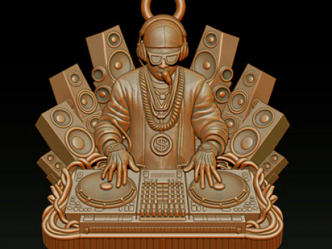3D DJ Model - STL - OBJ - ZTL 3D Print Model