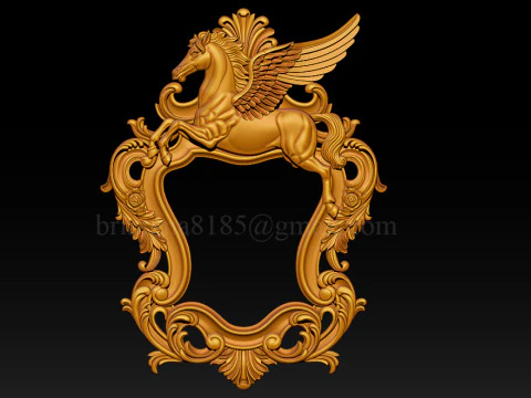 Cornice per specchio Pegaso Modello di stampa 3D