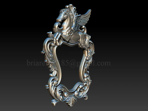 Cornice per specchio Pegaso Modello di stampa 3D