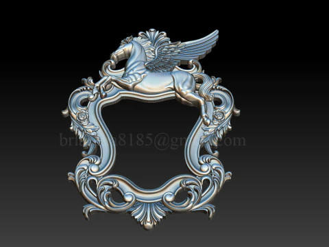 Cornice per specchio Pegaso Modello di stampa 3D