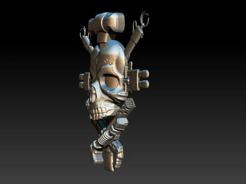 Skull Weapon Emblem 25D 3D Print Model