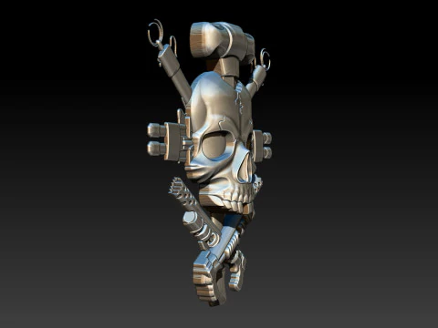 Skull Weapon Emblem 25D 3D Print Model