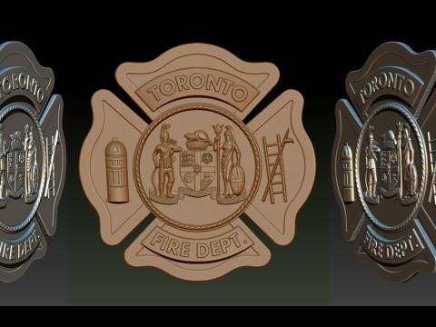 TORONTO FIRE DEPT 3D Print Model