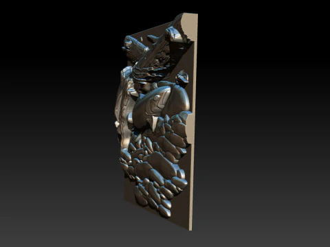 Fish Under Tree - Nature Zen Style 3D Print Model