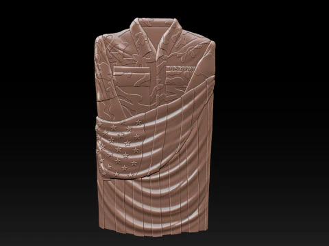 3D STL MODEL Flag and shirt 3D Print Model