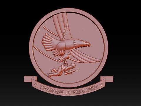 3D STL MODEL FOR CNC COAT OF ARMS 3D Print Model