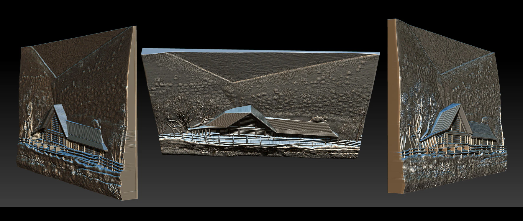 House model for cnc router 3D Print Model .c4d .max .obj .3ds .fbx .stl .blend